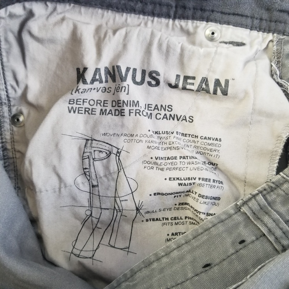Kuhl Kanvus Jean Mens 34x32 Gray Outdoor Utility Pants Canvas Hiking - Picture 5 of 13